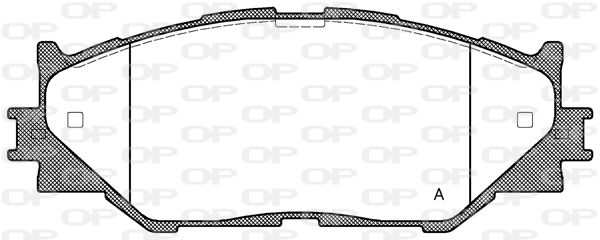 OPEN PARTS Комплект тормозных колодок, дисковый тормоз BPA1201.00